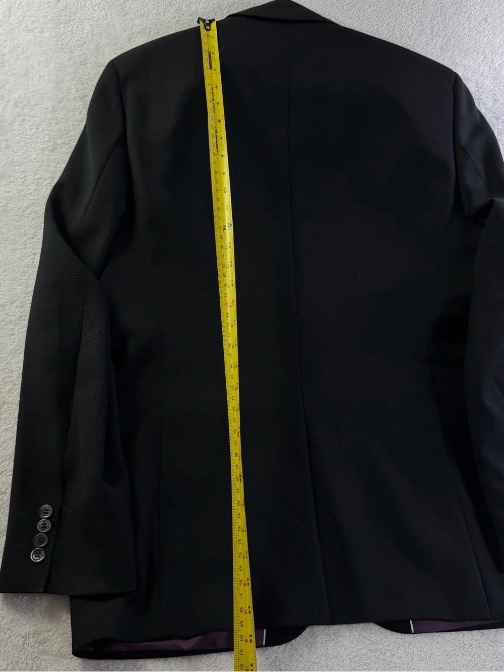 BOSS Hugo Boss The Clash Black Virgin Wool Blazer 42R